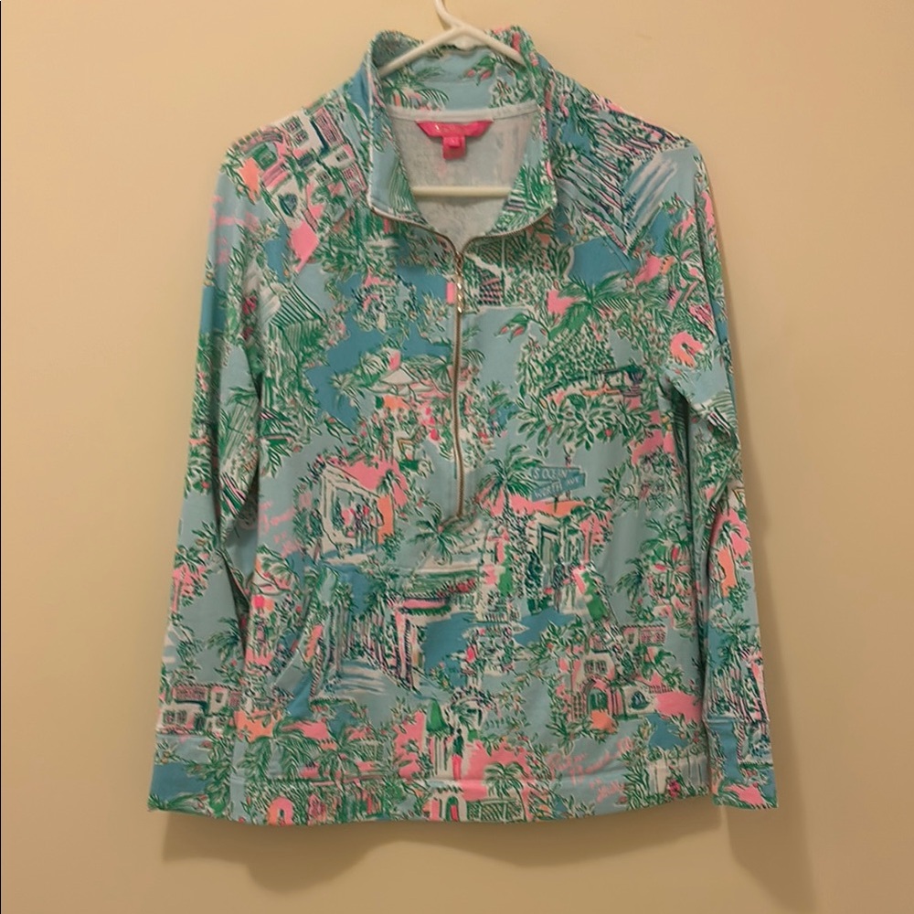 Lilly Pulitzer Multicolor Blouse - Pink, Green, Blue